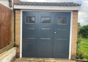 image of grey garage door