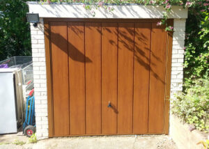 image of brown garage door