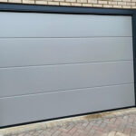 image of a grey garage door